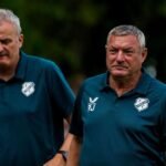 FC Utrecht manager Ron Jans (R) saw his side open the Europa League season in style