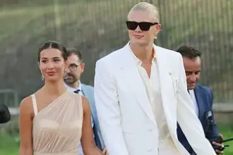 Erling Haaland and Isabel Johansen Dazzle at Dolce & Gabbana Alta Moda Show in Rome