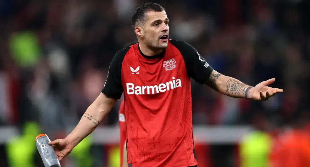 Granit Xhaka is reportedly in talks with Sunderland for a €10m transfer after two years at Bayer Leverkusen, with the midfielder eyed as a replacement for Jobe Bellingham.