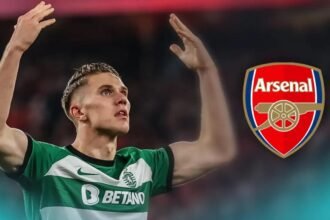 Arsenal Transfer Target Viktor Gyokeres and the Arsenal Badge