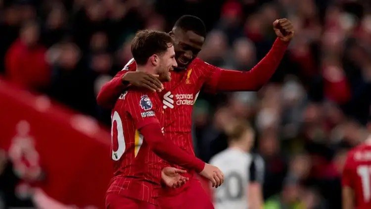 Liverpool pair Alexis Mac Allister and Ibrahima Konate.