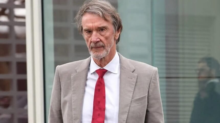 Man united co owner Sir Jim Ratcliffe at fosters plus partners headquarters in Battersea