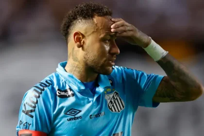 Neymar cut a frustrated figure after Santos' humbling loss to Mirassol