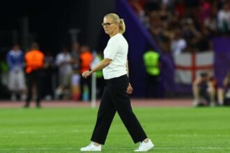 Sarina Wiegman after the match