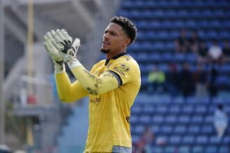 Maduka Okoye during the Serie A match between Cagliari and Udinese