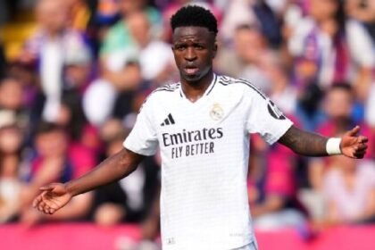 Vinicius Jr. in a match for Real Madrid