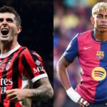 Christian Pulisic (left) starred for AC Milan last season