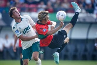 NEC striker Koki Ogawa scored a fantastic overhead kick against Excelsior