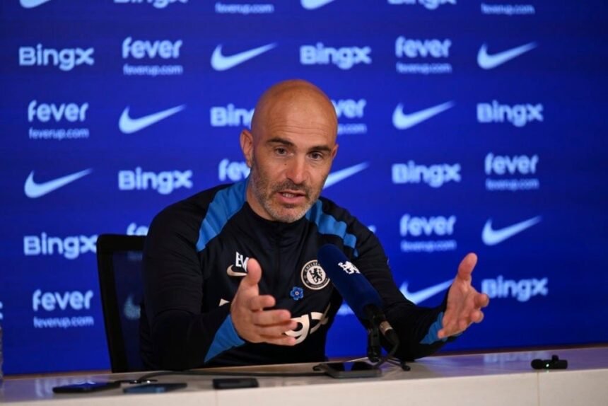 Chelsea Manager Enzo Maresca during a press conference