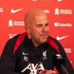 Liverpool head coach Arne Slot during a press conference