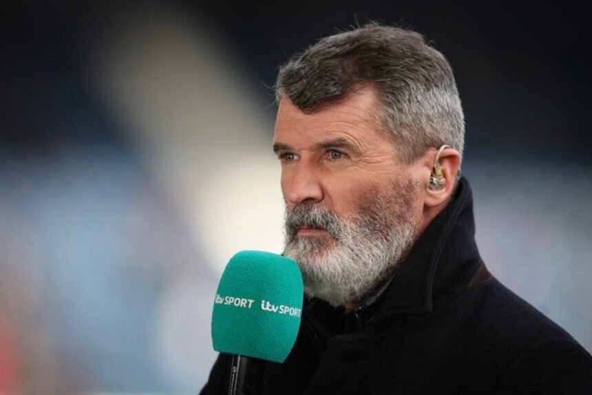 Former Manchester United player Roy Keane on punditry duty