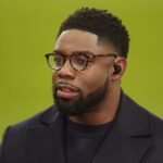 Micah Richards during his role as a television pundit.