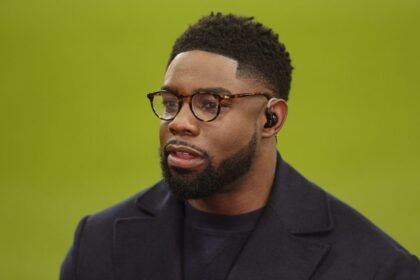 Micah Richards during his role as a television pundit.