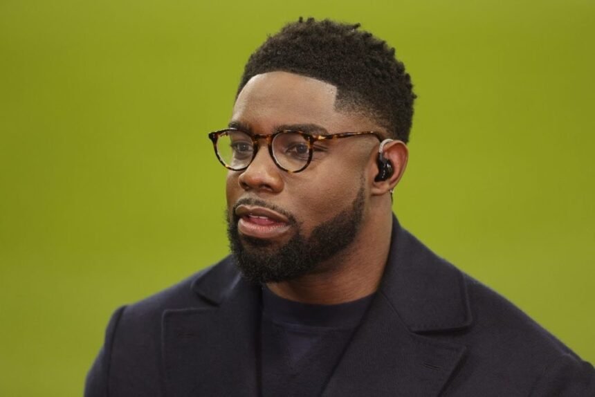 Micah Richards during his role as a television pundit.