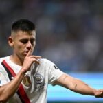 Claudio Echeverri (middle) is close to joining the 2023–24 Bundesliga champions.