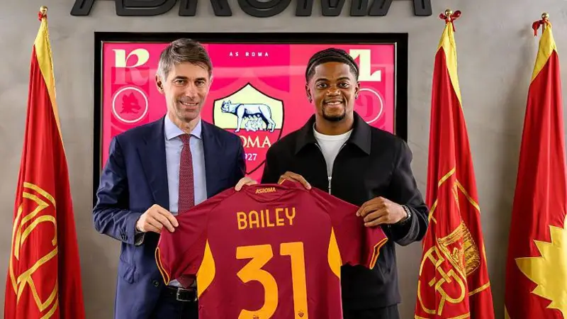 Leon Bailey Joins Roma on Season-Long Loan from Aston Villa