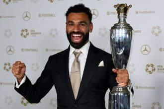 Mohamed Salah is the first player ever to win the award three times.