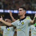 Ronaldo celebrates after the game