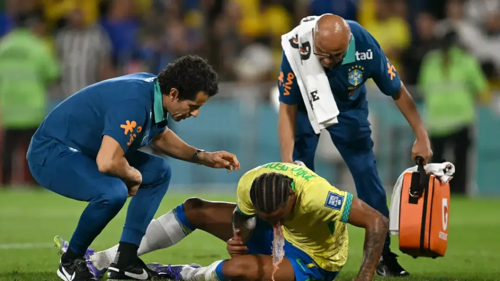 Joao Pedro Vomits on Pitch After Clash with Gabriel Martinelli in Brazil's World Cup Qualifier