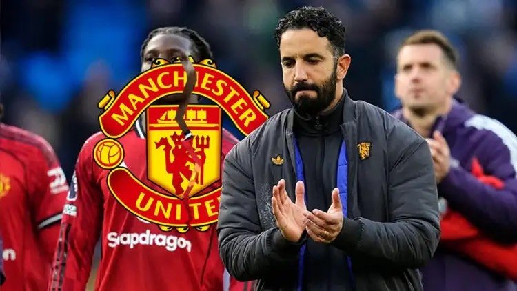 Ruben Amorim faces an uncertain future at Old Trafford.