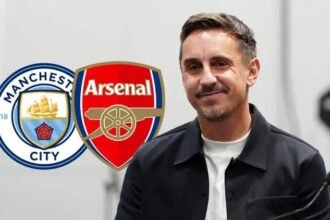 Gary Neville has previewed the Man City and Arsenal match.