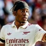 Noni Madueke during a Premier League match.