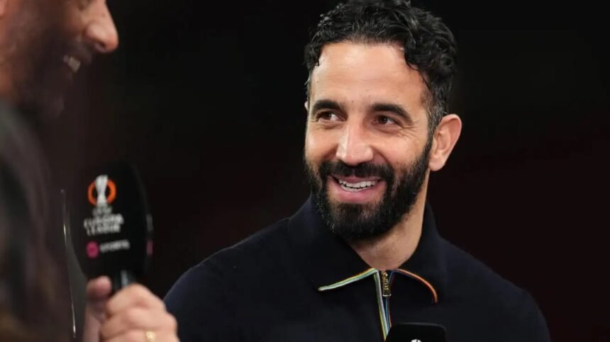 Ruben Amorim during an interview with TNT Sports.