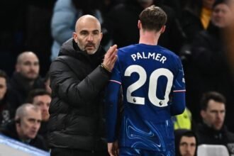 Chelsea pair Enzo Maresca and Cole Palmer.