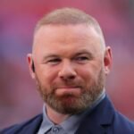 Manchester United legend Wayne Rooney during an Amazon broadcast