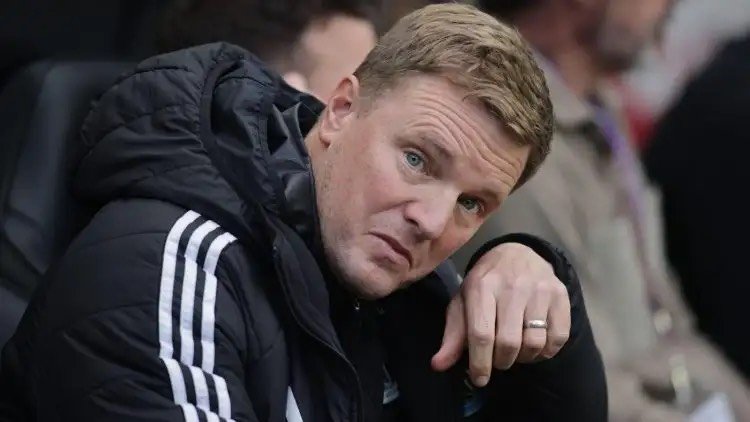 Newcastle head coach Eddie Howe before a match