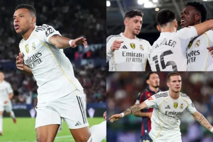 Real Madrid player ratings vs Levante: Kylian Mbappe brace and Vinicius Jr’s trivela stunner keep Los Blancos perfect in La Liga