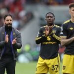 Amorim applauds the travelling supporters