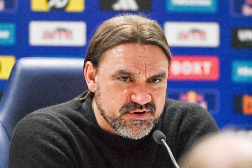 Farke speaks to the media ahead of Leeds' match at Burnley