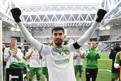 Hammarby match-winner Montader Madjed at full-time