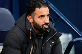 Ruben Amorim before a Premier League match.