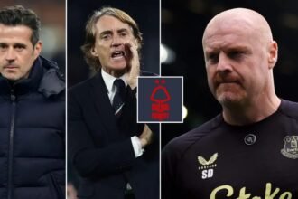 Sean Dyche, Roberto Mancini and Marco Silva are linked with Nottingham Forest.