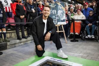 Luuk de Jong was honoured by PSV
