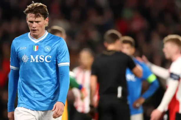 Scott McTominay scores twice but Napoli humiliated 6-2 by PSV in Champions League rout